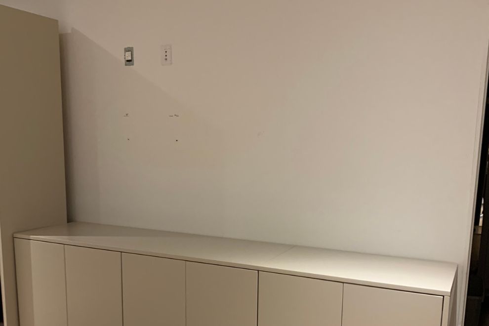Cream kitchen cabinetry