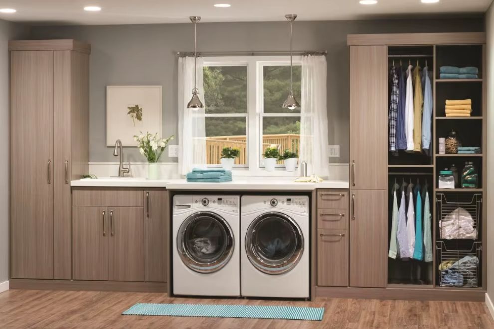 Laundry closet system